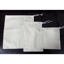 Pamut bevásárló zacskó szett behúzó zsinórral